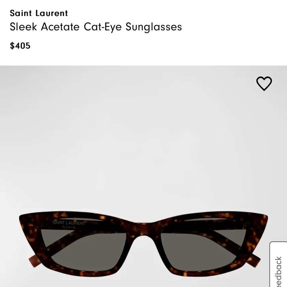 Saint Laurent Cat Eye Sunglasses